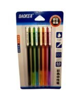 baoke multicolor gel pen 6 pcs set