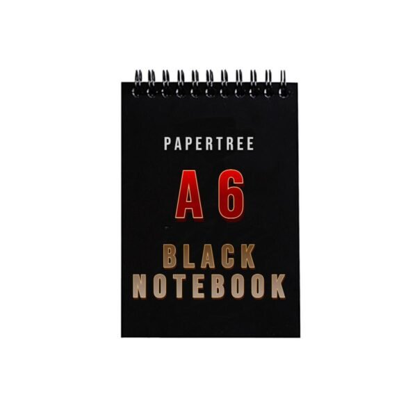 BLACK Notebook A6