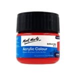 mont marte premium acrylic color 100ml brilliant red