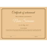 brown color kraft certificate print paper a4 size 20 pcs