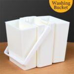 brush wash bucket 3 in 1 durable white brushes paint cleaning pot with handle