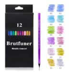brutfuner 12 color metallic colored drawing pencils