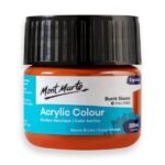 mont marte premium acrylic color 100ml burnt sienna