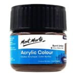 mont marte premium acrylic color 100ml burnt umber