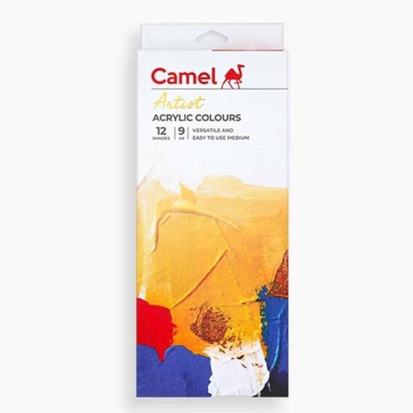 camel artists acrylic color 9ml tube 12 shades