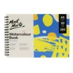 mont marte watercolour book a5 size (30 sheets)