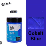 mont marte premium acrylic colour paint 300ml cobalt blue
