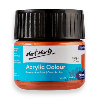 mont marte premium acrylic color 100ml copper