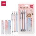 deli 33125 mechanical pencil 0.5mm 3 pcs with 3 pcs lead combo pack