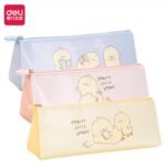 deli 66966 cute chicken triangular multi purpose pencil case (mixed)