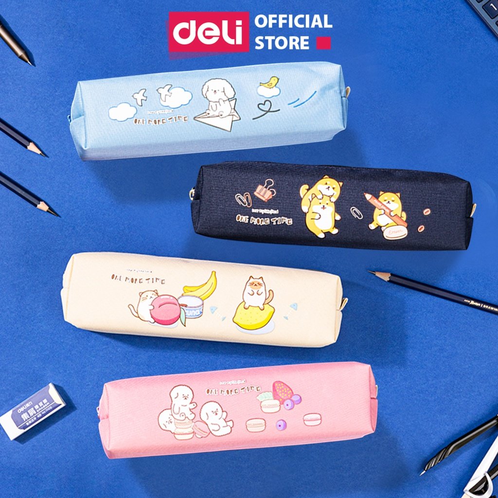 deli 67102 fruit pet square pencil case black deli 67102 fruit pet square pencil case black