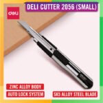 deli cutter 2056 with sk5 alloy steel blade / premier quality zinc alloy body heavy duty cutter small