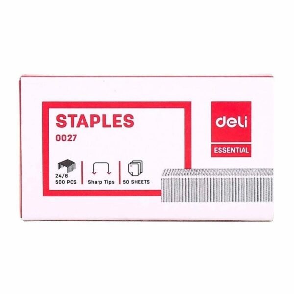 deli e0027 staples 24/8 , 500 pcs