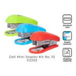 deli e0253 stapler 10 red