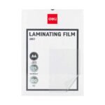 deli e3817 laminating film 125mic a4 size laminating film