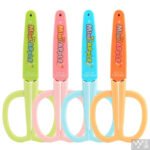 deli e6060 student scissors(assorted) orange