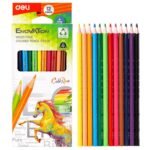 deli ec114 12 enovation color pencil 12 pcs