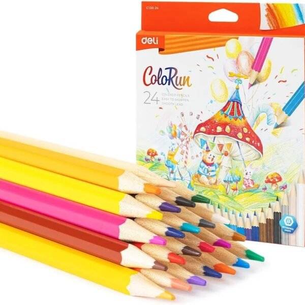 deli ec130 24 color pencil set 24 colors