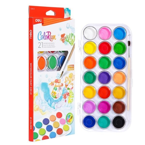 deli ec20 21 water color cake set