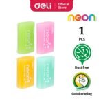 deli eh01000 neon eraser 1 pcs pink