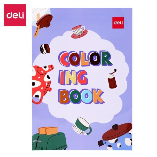 deli en045 coloring book drawing book for school supplies 250*176mm,12sheets