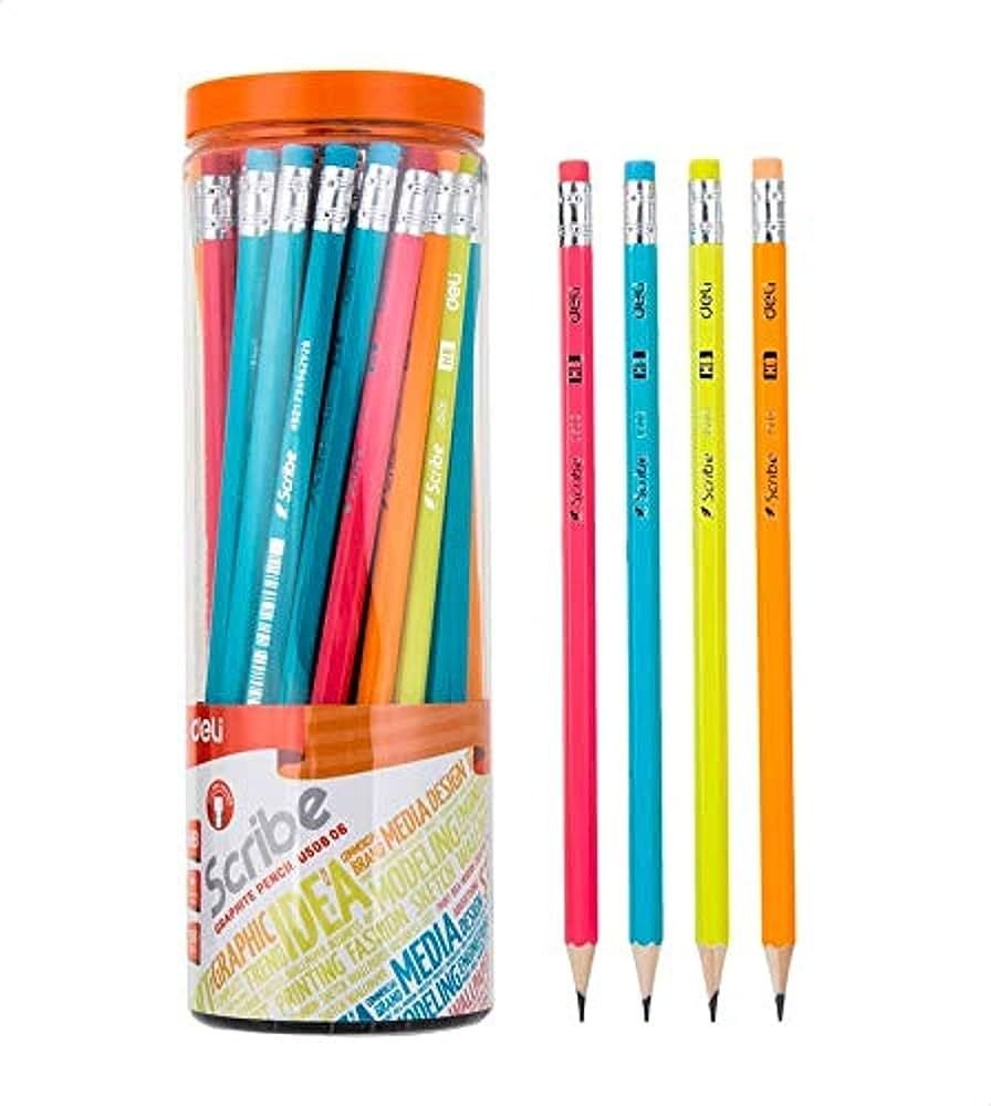 deli eu50806 graphite pencil multicolor 50 pieces deli eu50806 graphite pencil multicolor 50 pieces