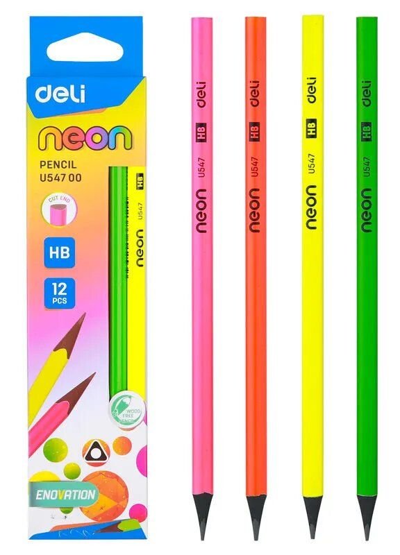deli eu54700 pencil 12pc hb