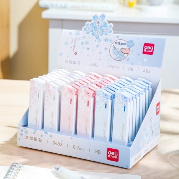 deli s483 mechanical pencil lead hb 0.7mm