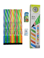 doms color candy hb pencil full box with sharpner and eraser free