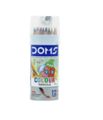doms colour pencil 12 shades tin pack – half size