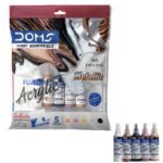 doms fluid acrylic metallic shades