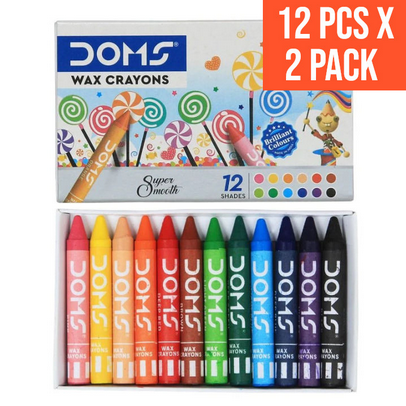 doms oil pastels doms wax cryon 12x2p color box for artists & student