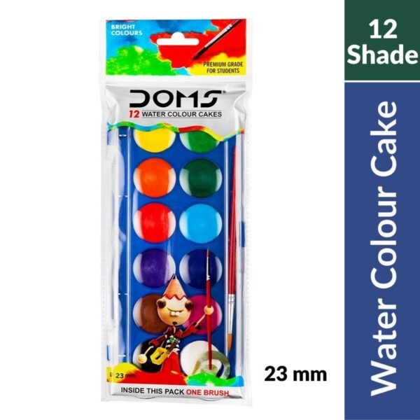 doms water color cakes 12 shades (23 mm)