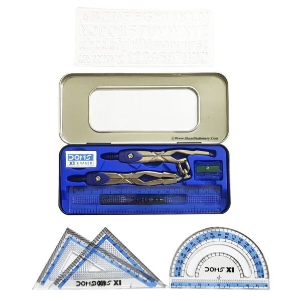 doms x1 premium geometry box 10pc set blue