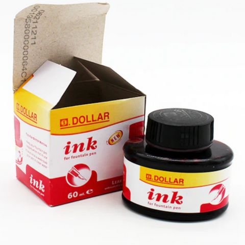 fountain pen ink pot 60ml red color ink