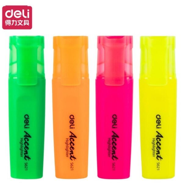 deli es621 highlighter (assorted) red
