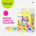 fevicryl multi surface pastel acrylic colours kit 6 shades x 15ml