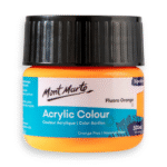 mont marte premium acrylic color 100ml fluro orange