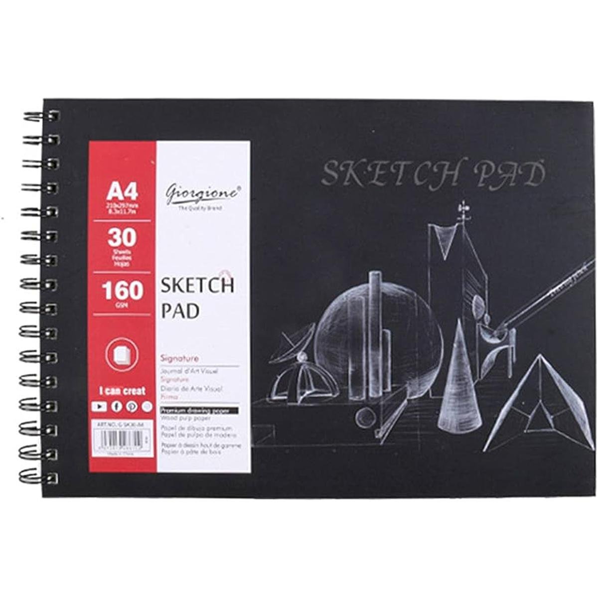 giorgione hardcover premium sketchbook with spiral wire a4 giorgione hardcover premium sketchbook with spiral wire a4