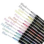 giorgione out line colorful glitter marker pen pack of 12 pcs
