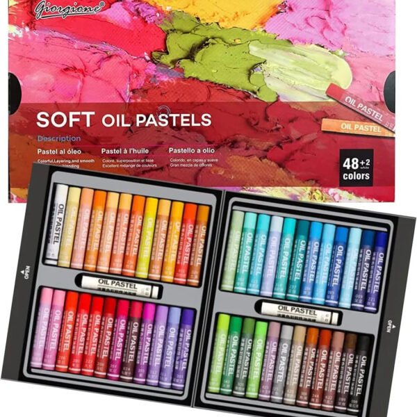 giorgione soft oil pastels set 48 colors artist soft oil pastels with extra two white oil