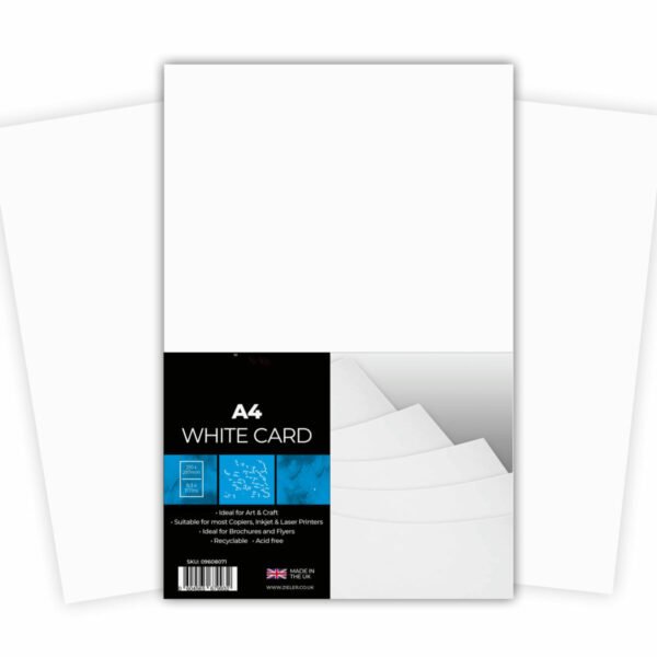 glossy white art card 300gsm a4 size 10 pcs