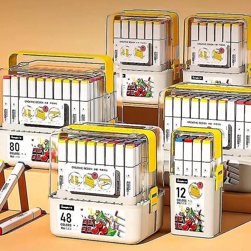 guangbo double head sketch marker square shape 12 colors guangbo double head sketch marker square shape 12 colors