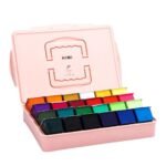 himi miya gouache paint set unique jelly cup design 24 color x 80 ml