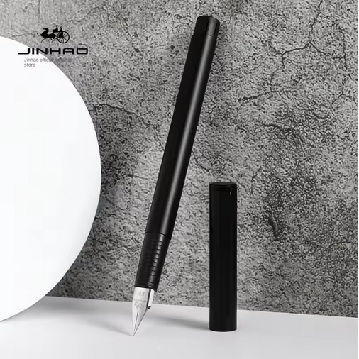 jinhao 65 black silver colors fountain pen ef f 0.30mm nib luxury elegant pen business office student school stationery supplies