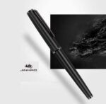 jinhao 95 series metal body fountain pen with ink refill converter matte black, fine nib 0.5mm