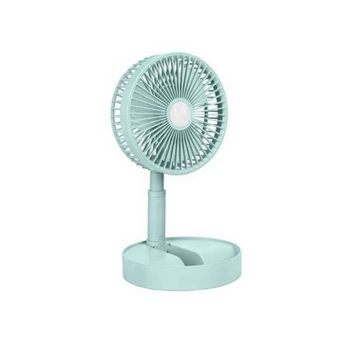 joykaly yg 733 ac/dc rechargeable lithium battery foldable desk fan with led light