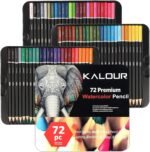 kalour premium water color pencil set of 72 colors