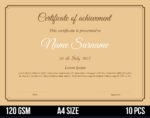 kraft certificate print paper a4 size 110 gsm 10 pcs