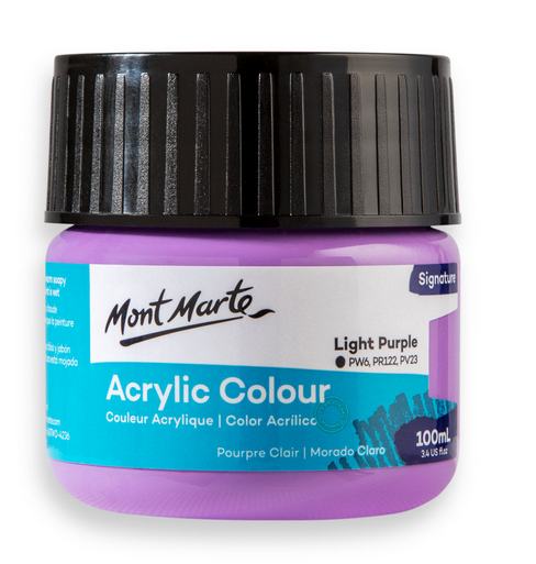 mont marte premium acrylic color 100ml light purple